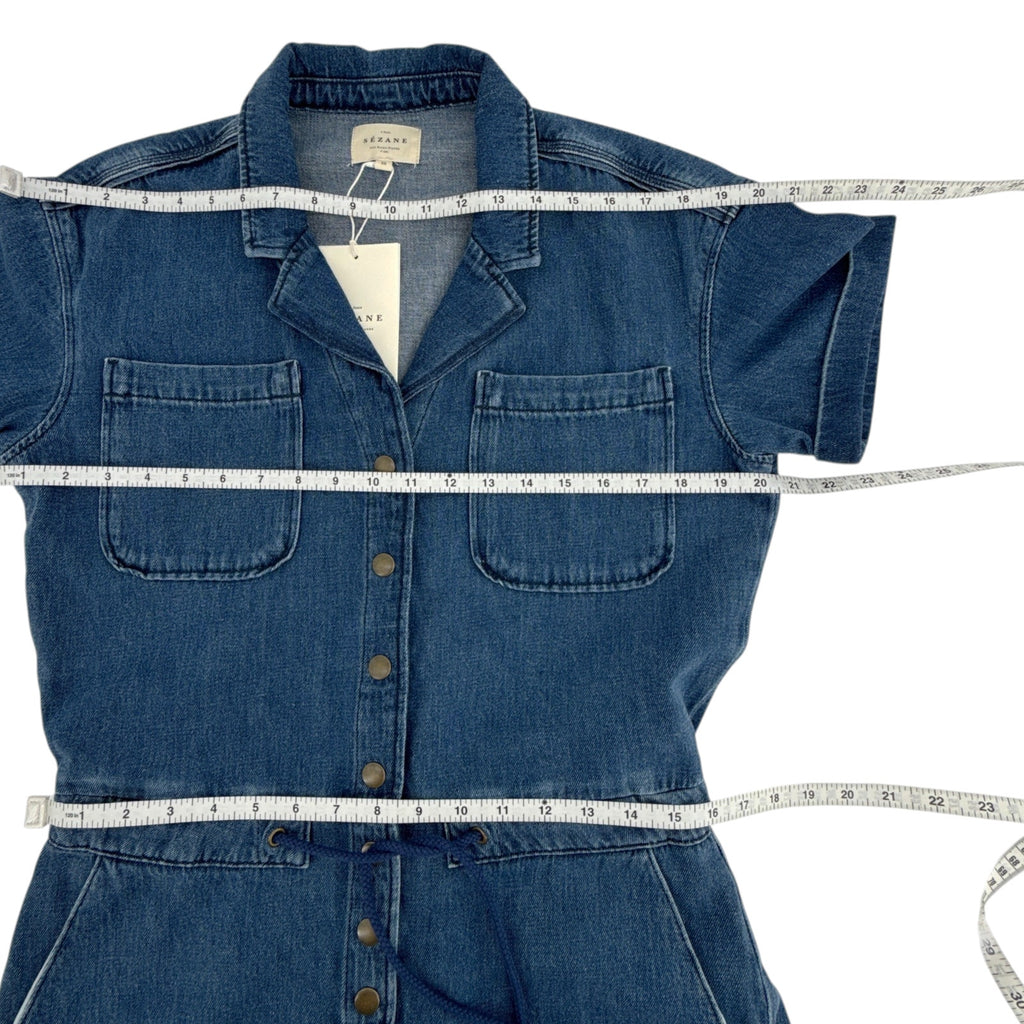SEZANE Kaou Jumpsuit in Blue FR38|M Sézane