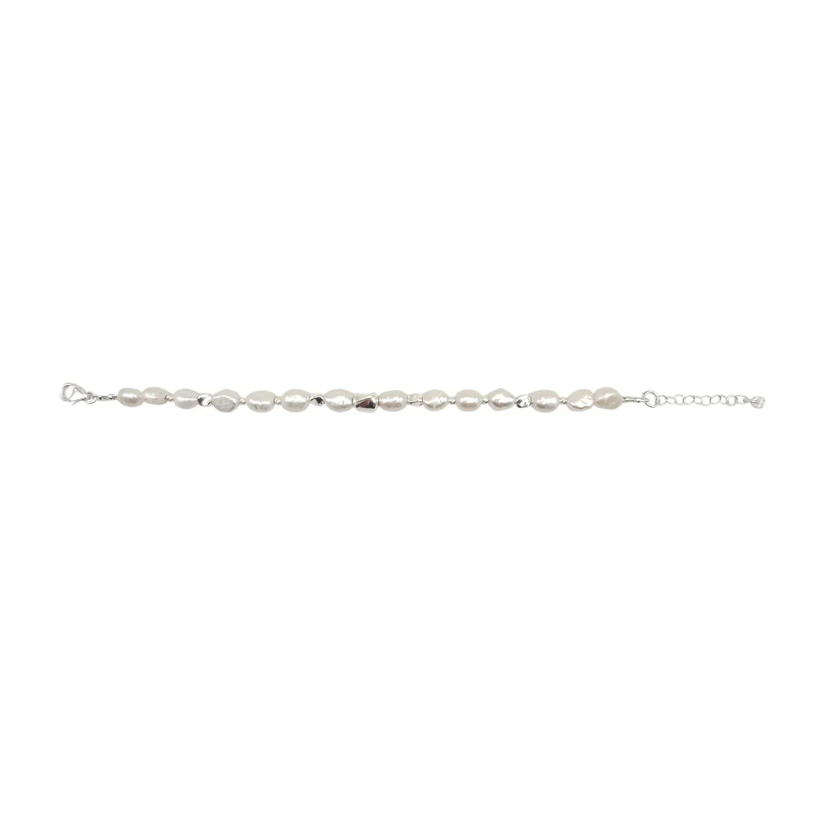 SILPADA Power Player Silver Freshwater Pearl Bracelet - flyKAMP
