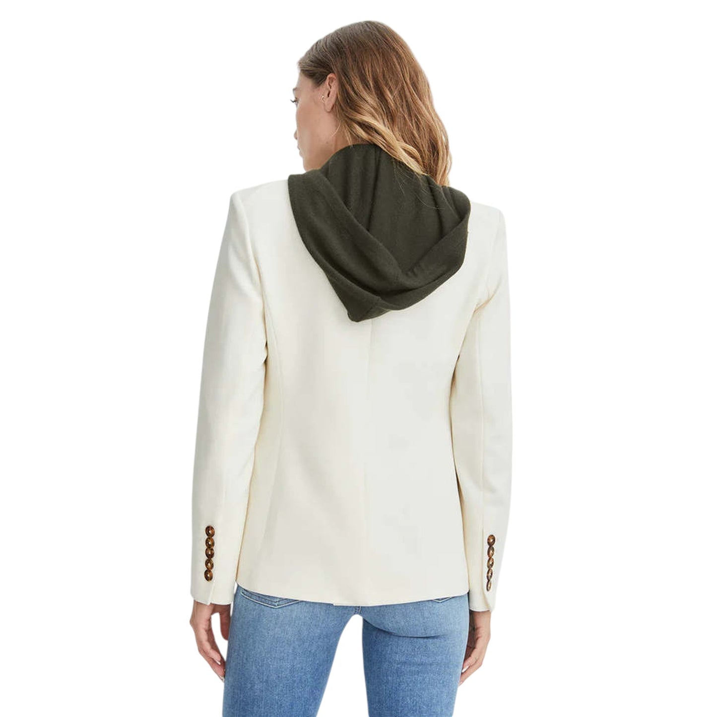 VERONICA BEARD Cashmere Hoodie Dickey || Army