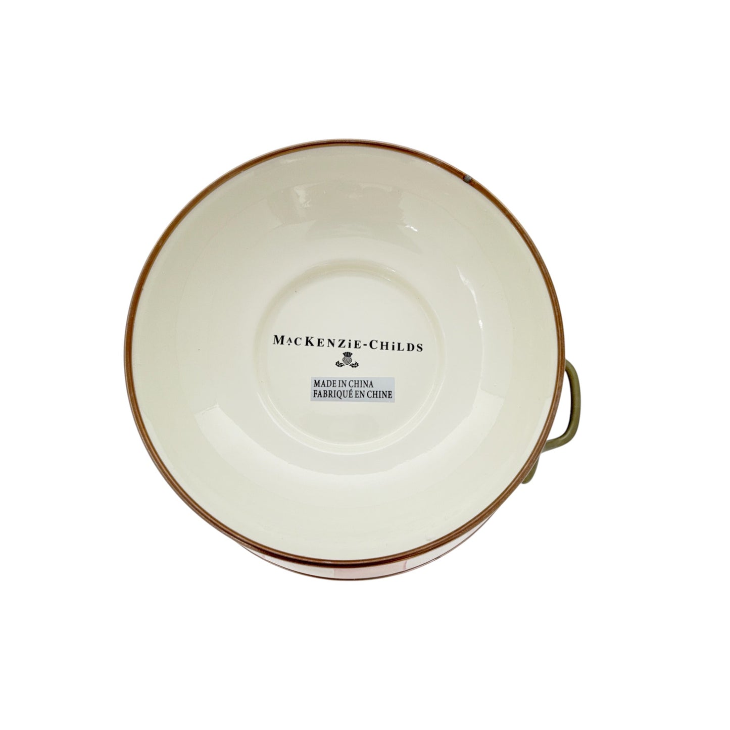 MACKENZIE-CHILDS Almost Everything Bowl in Rosy Check