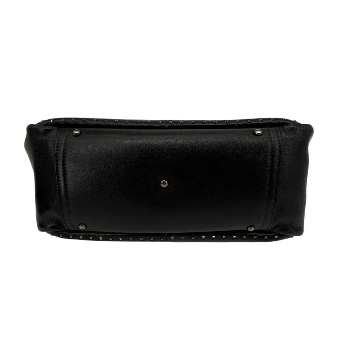 VALENTINO GARAVANI Small Atelier Bag 01 Metal Stitch Edition Tote Bag In Black - flyKAMP