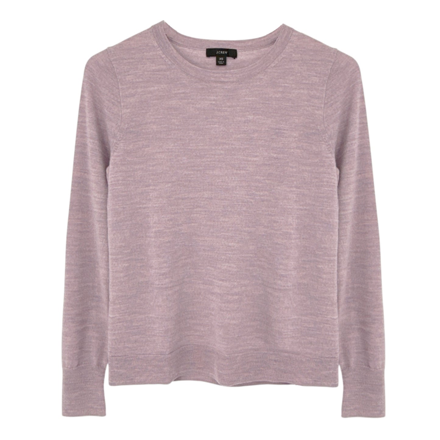 J.CREW Margot Crewneck Sweater in Faded Lavender Multi Heather XS