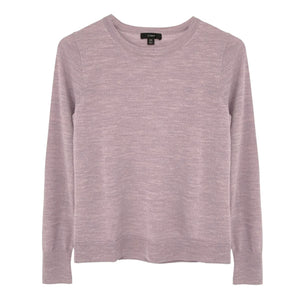 J.CREW Margot Crewneck Sweater in Faded Lavender Multi Heather XS