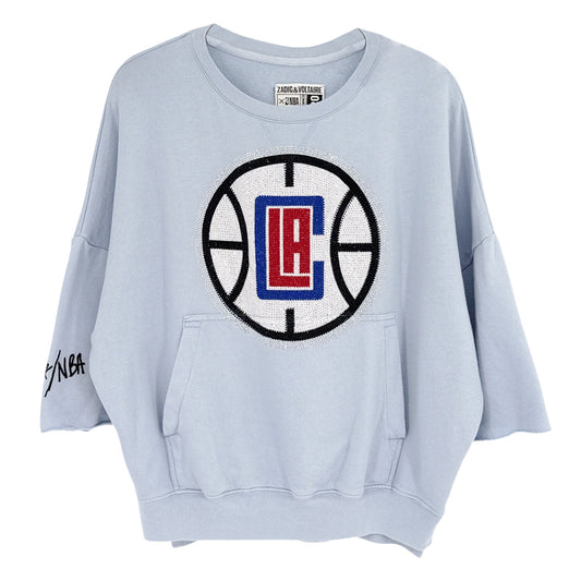 ZADIG & VOLTAIRE Kaly NBA LA Clippers Sweatshirt in Bleu S