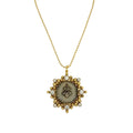 VIRGINS SAINTS &amp; ANGELS VSA Cloister Sacred Heart Charm Necklace Gold Ball Chain - flyKAMP
