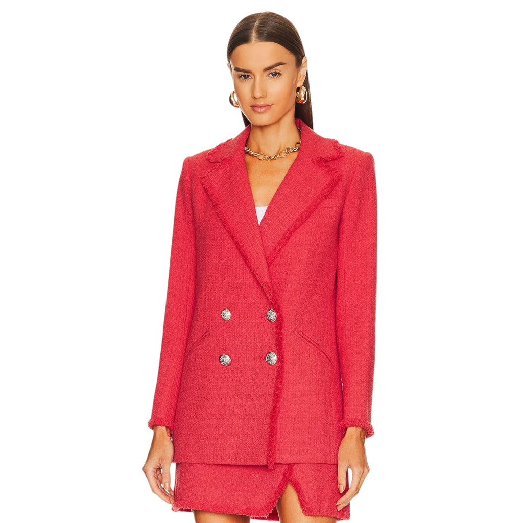VERONICA BEARD Nayeli Dickey Jacket in Watermelon 8|M - flyKAMP