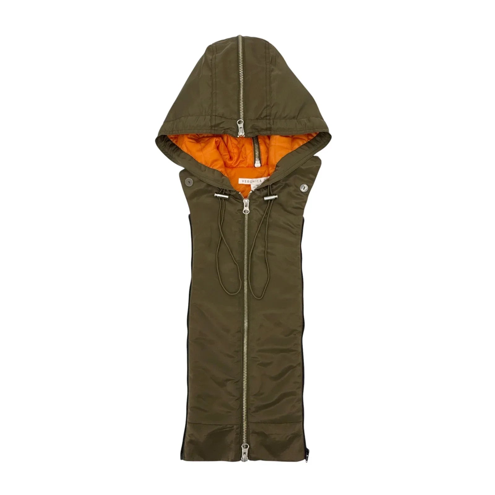VERONICA BEARD Oakleigh Hooded Dickey in Army Green - flyKAMP