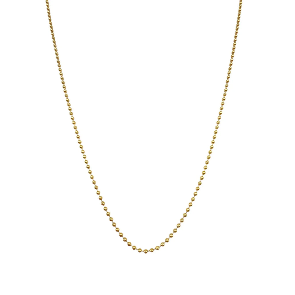 VIRGINS SAINTS & ANGELS VSA Bronze Ball Chain Plated in Gold - flyKAMP