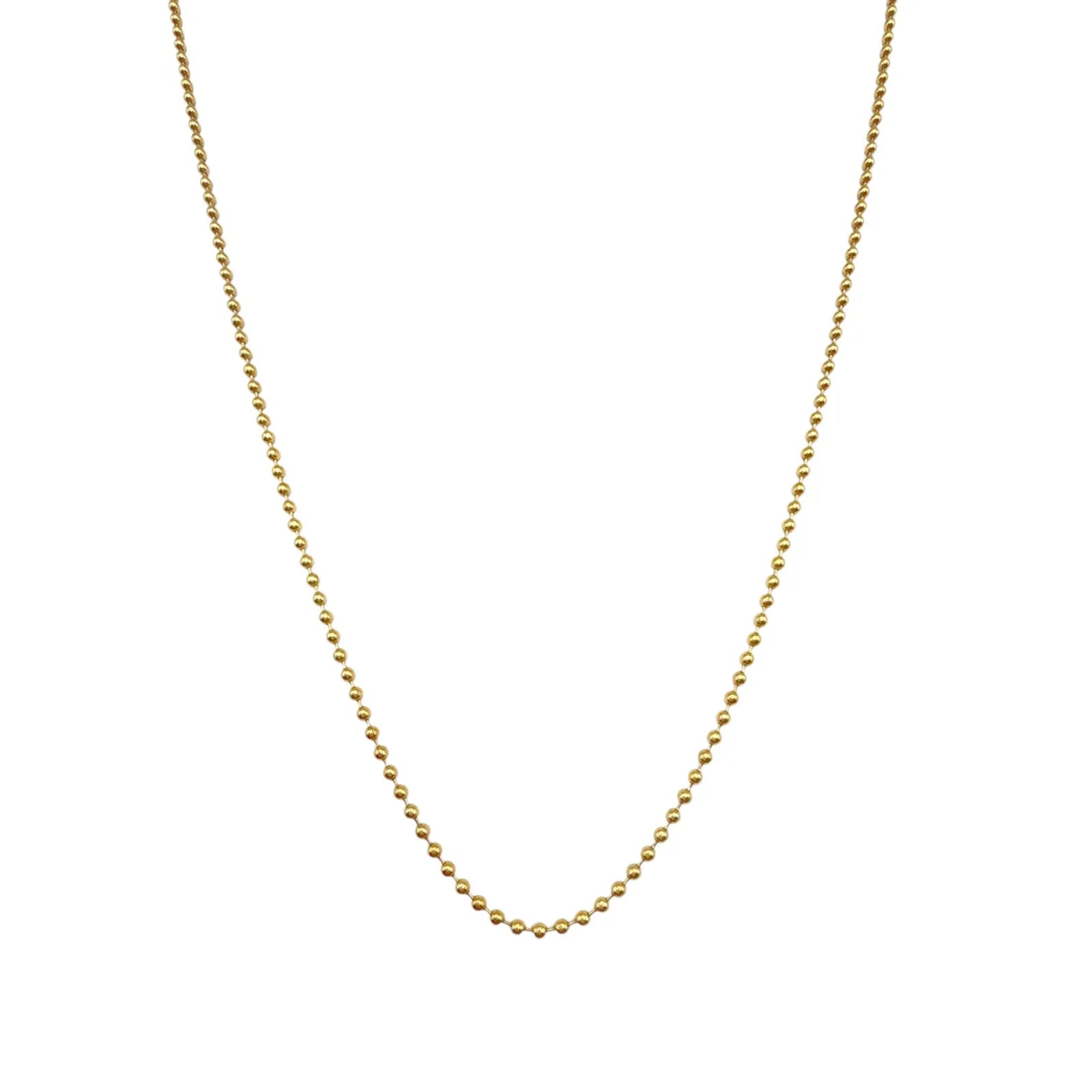 VIRGINS SAINTS & ANGELS VSA Bronze Ball Chain Plated in Gold - flyKAMP