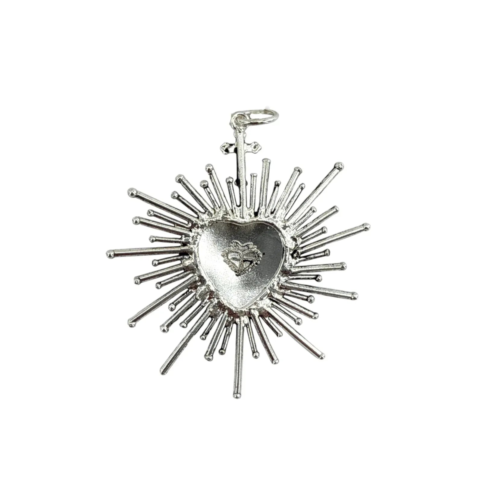 VIRGINS SAINTS & ANGELS VSA Sacred Flame Charm in Silver - flyKAMP