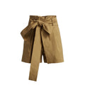SILVIA TCHERASSI Velano Bow Shorts in Khaki XS - flyKAMP