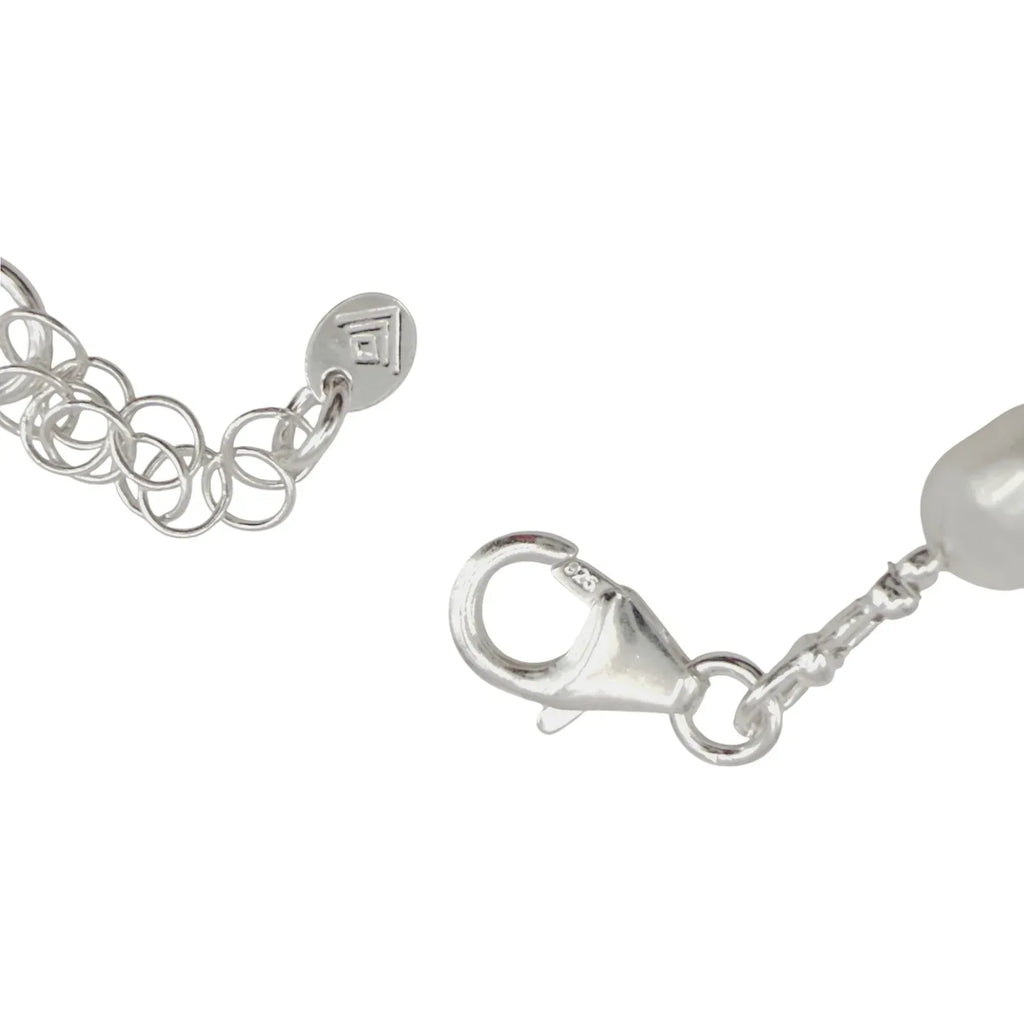 SILPADA Power Player Silver Freshwater Pearl Bracelet - flyKAMP
