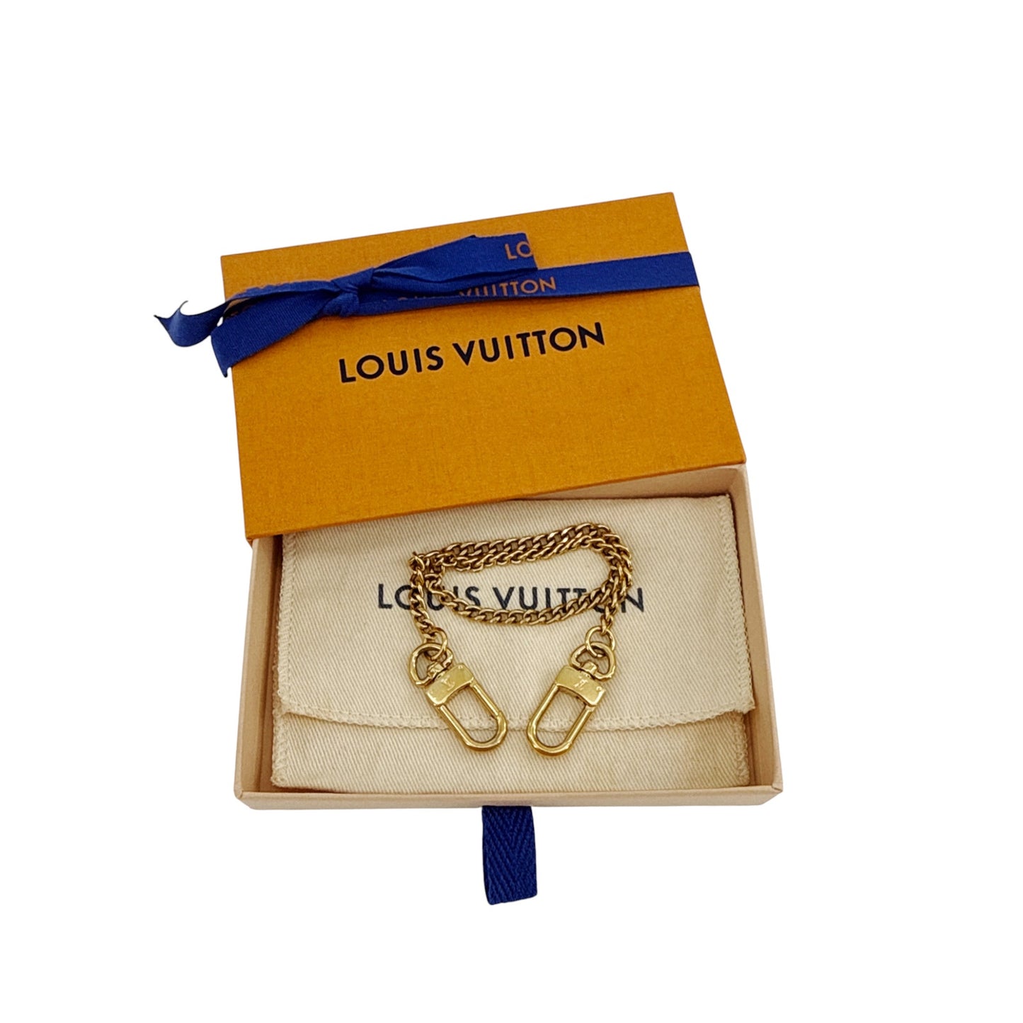 LOUIS VUITTON Chain Strap in Gold