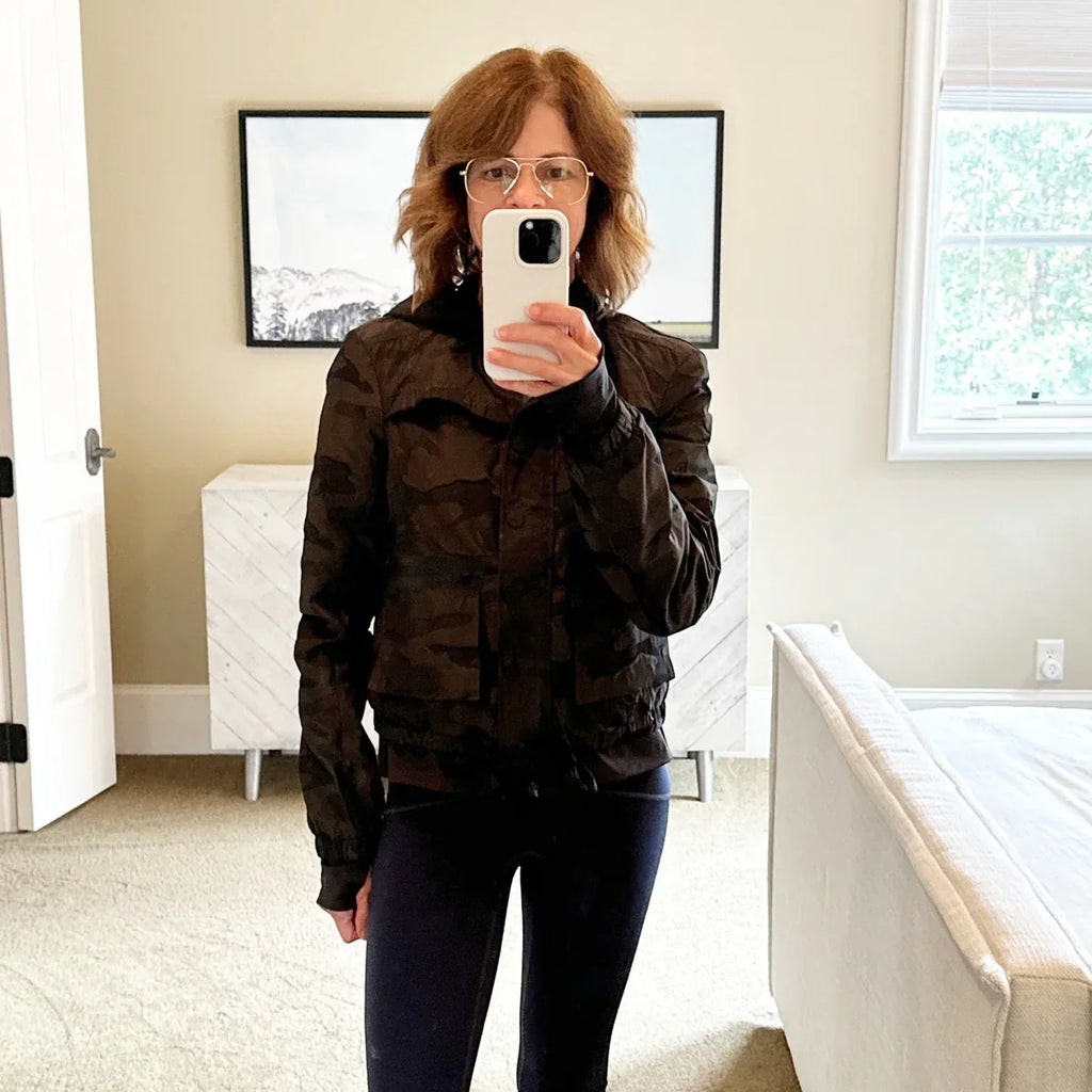 BLANC NOIR Skyfall Aviator Jacket in Olive Camo S - flyKAMP