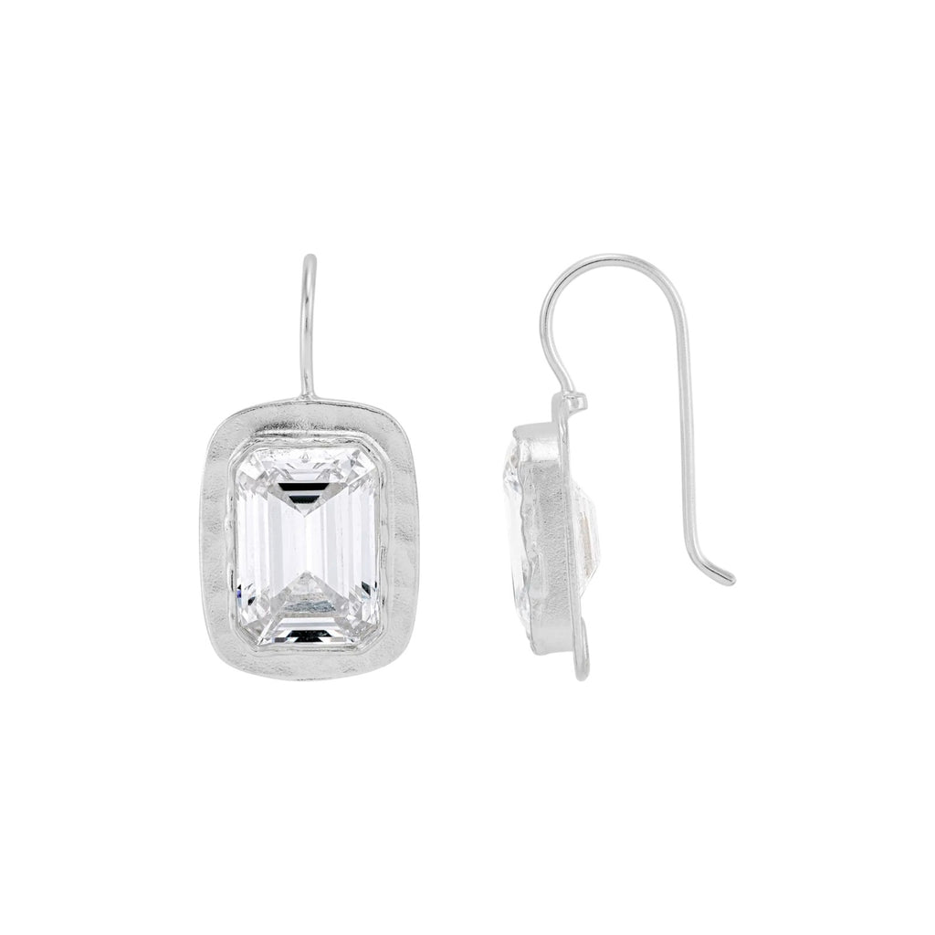 SILPADA Moments to Shine Drop Earrings White Cubic Zirconia