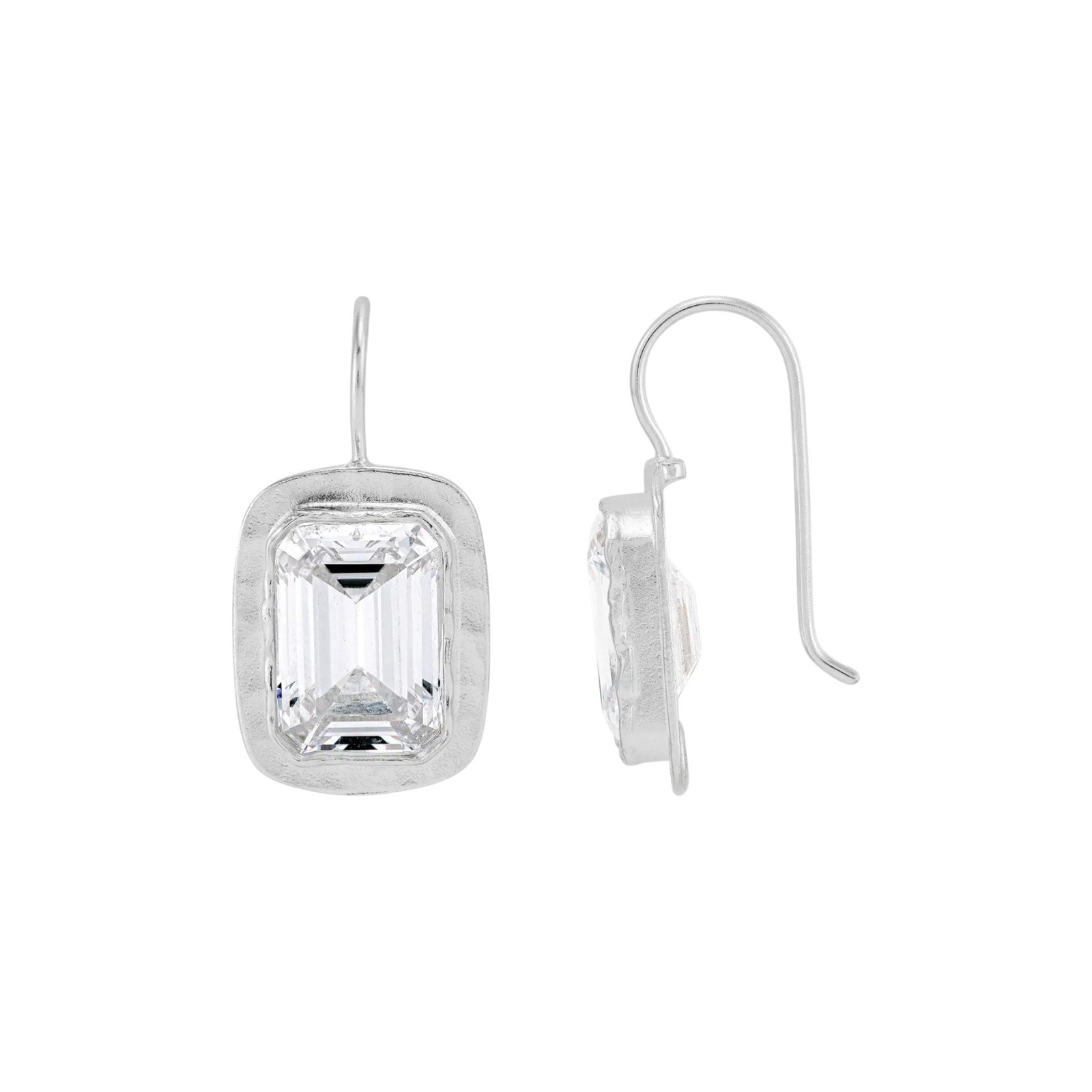 SILPADA Moments to Shine Drop Earrings White Cubic Zirconia