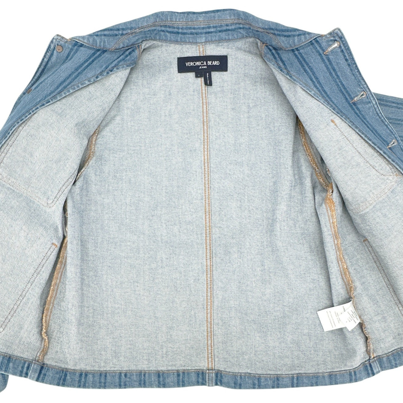 VERONICA BEARD Dahl Striped Denim Jacket S
