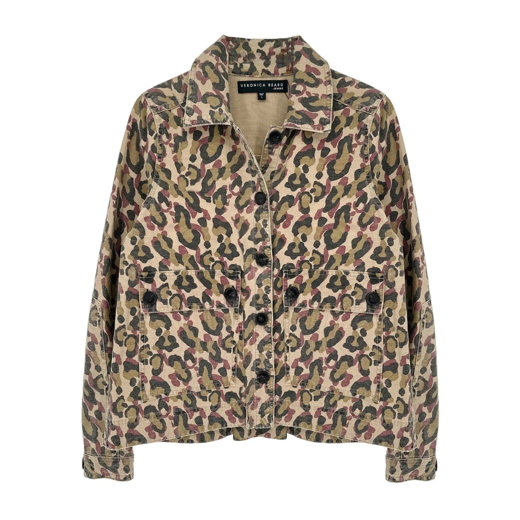 VERONICA BEARD Mercer Leopard Print Jacket S - flyKAMP