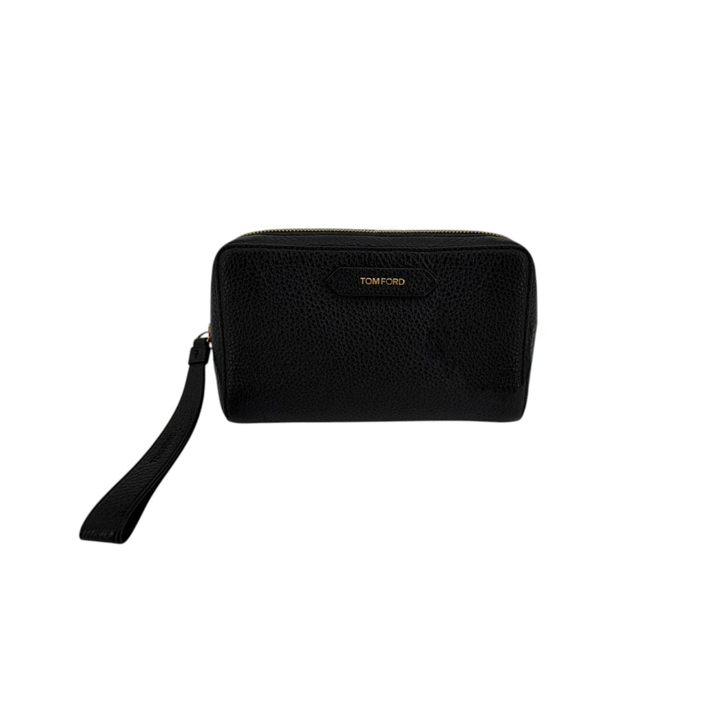 TOM FORD Medium Leather Cosmetics Case in Black Tom Ford