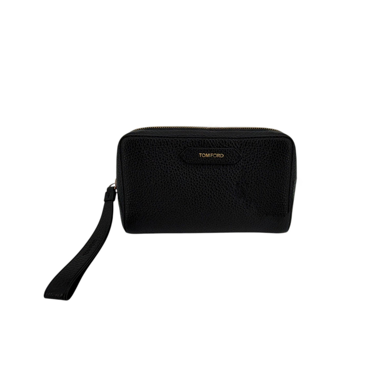 TOM FORD Medium Leather Cosmetics Case in Black Tom Ford