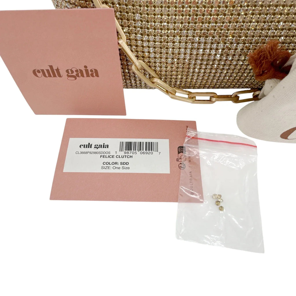 CULT GAIA Felice Clutch Bag in Sand Dollar - flyKAMP