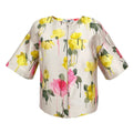 BLUMARINE Floral Silk Blend Evening Jacket IT40 | US4 XS - flyKAMP