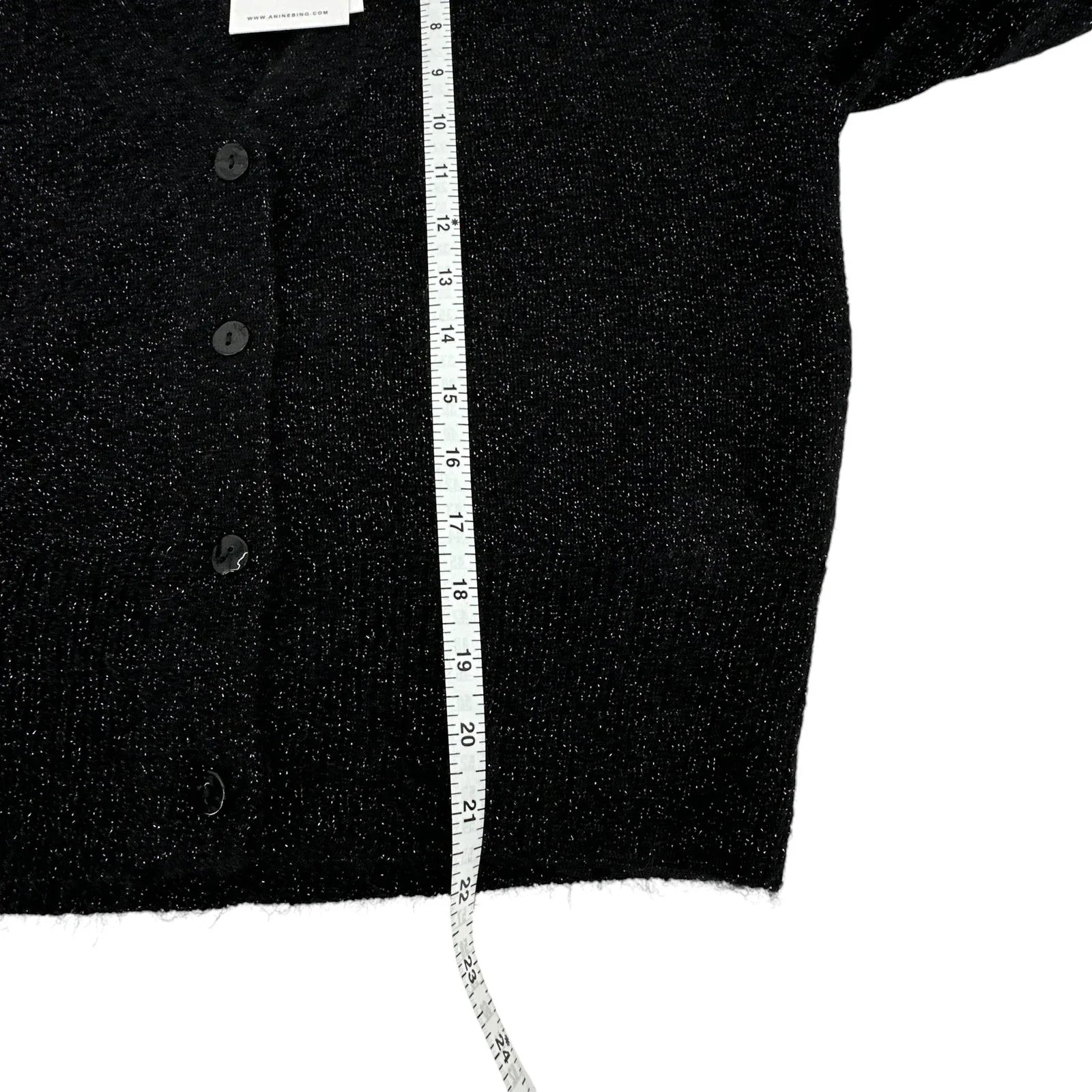 ANINE BING Mason Cardigan in Black S - flyKAMP
