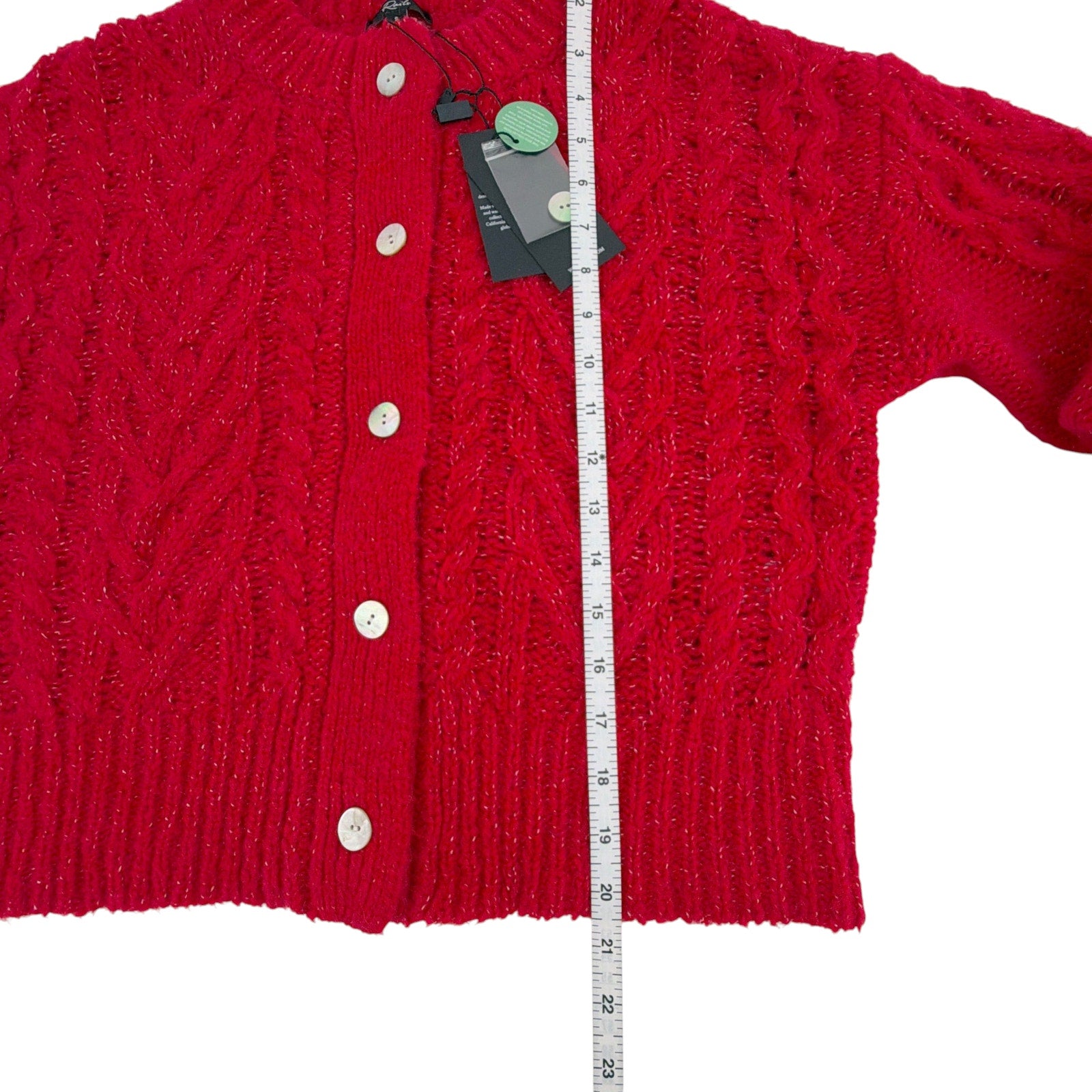 RAILS Amelie Cardigan in Scarlet S Rails