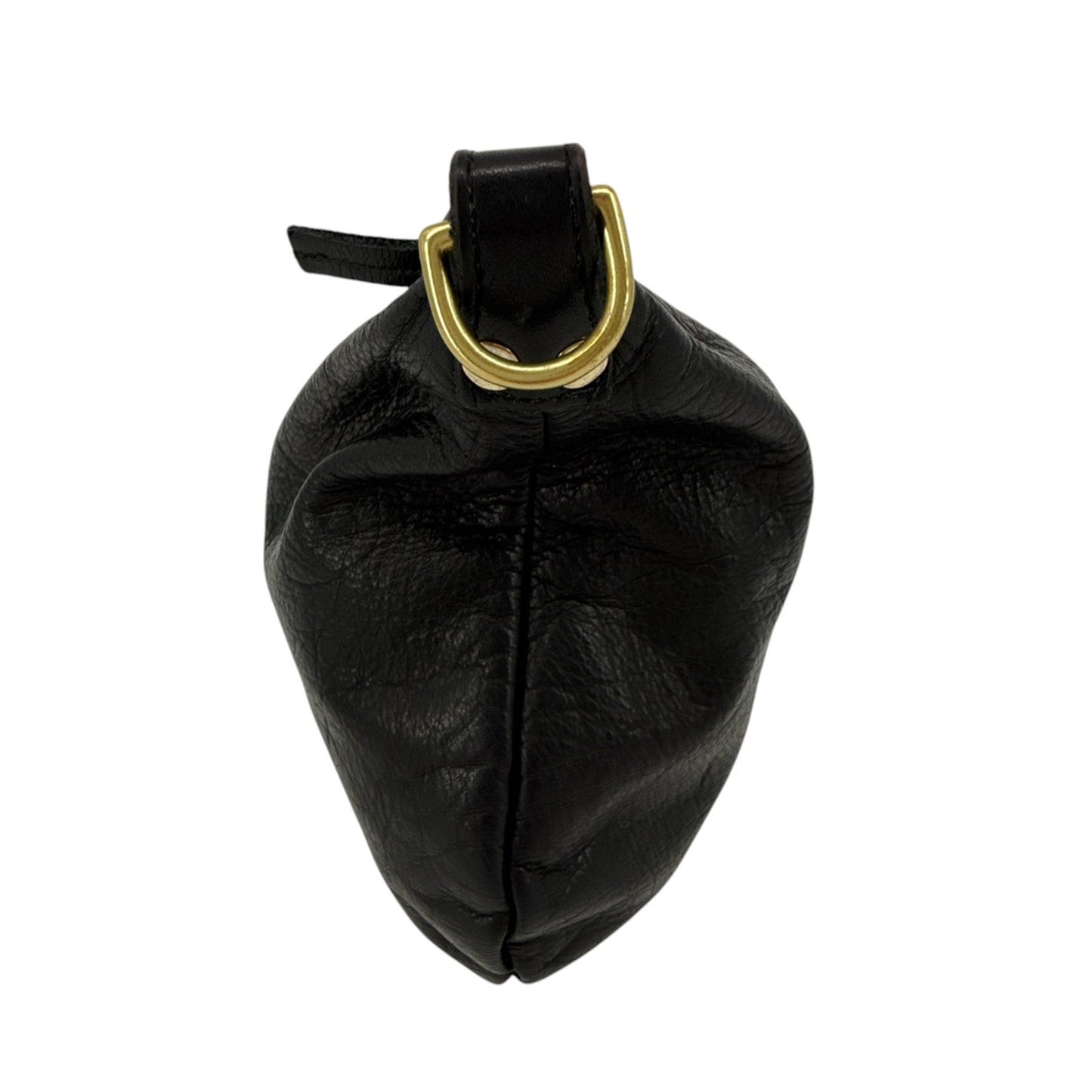 CLARE V. Moyen Messenger in Relaxed Black with Braided Crossbody Strap