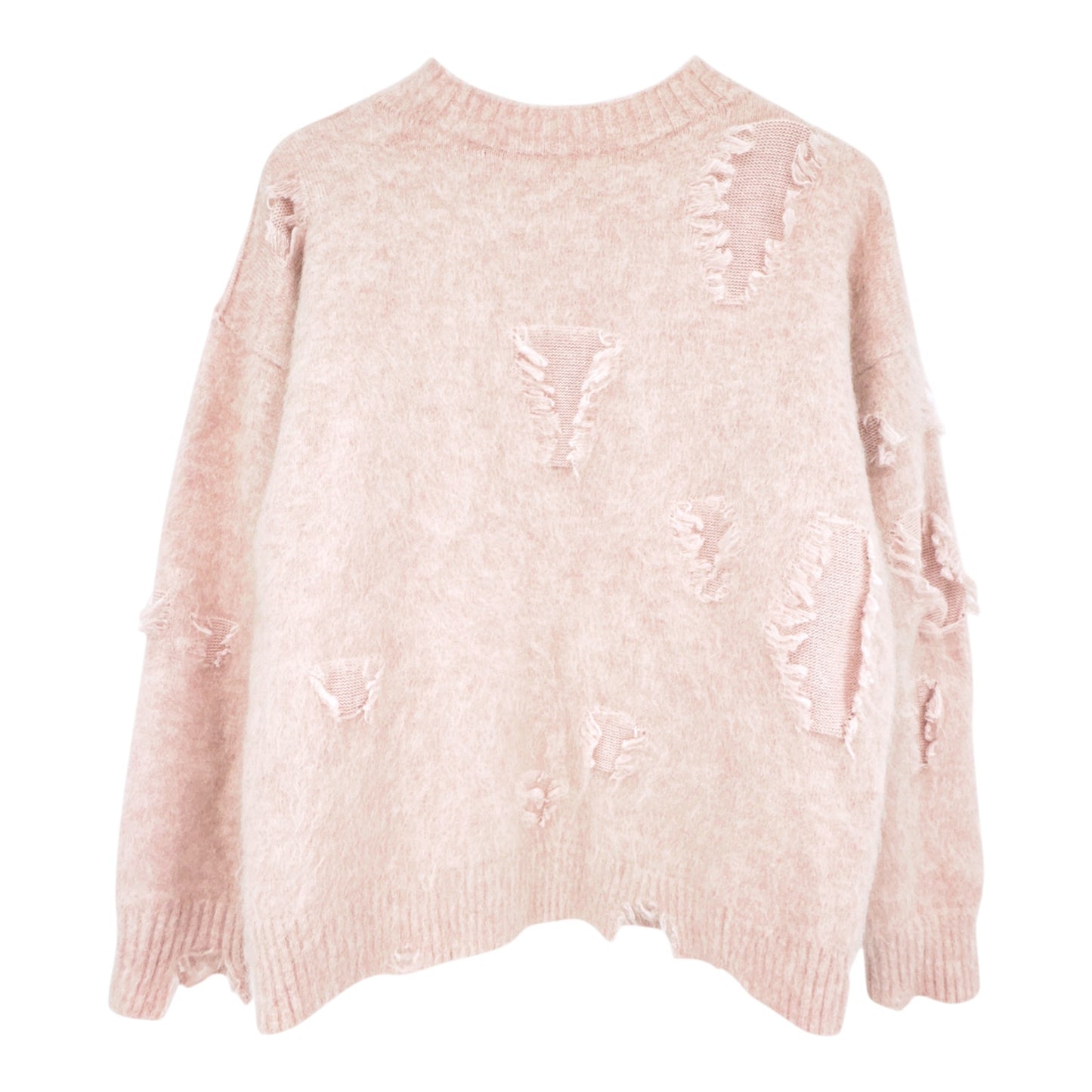 R13 Shrunken Deconstructed Crewneck Sweater M
