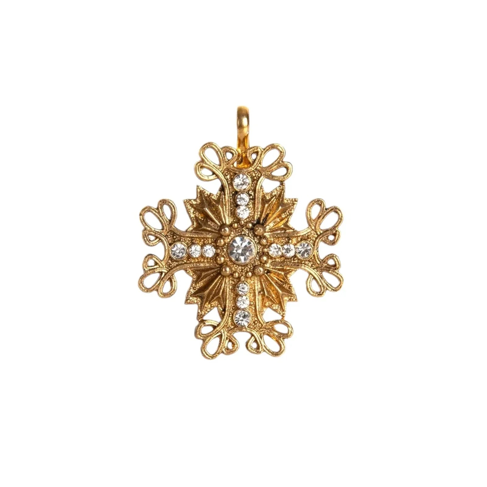 VIRGINS SAINTS & ANGELS VSA Electra Cross Medallion in Gold - flyKAMP