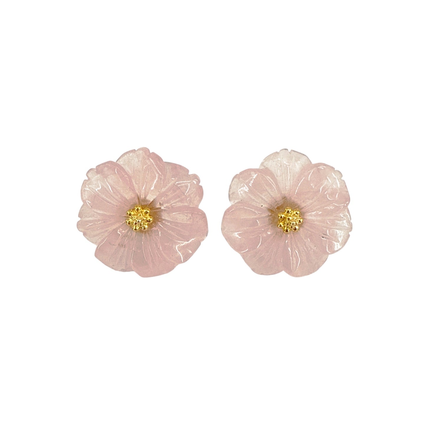 JENNIFER BEHR Wynne Earrings in Rose Quartz
