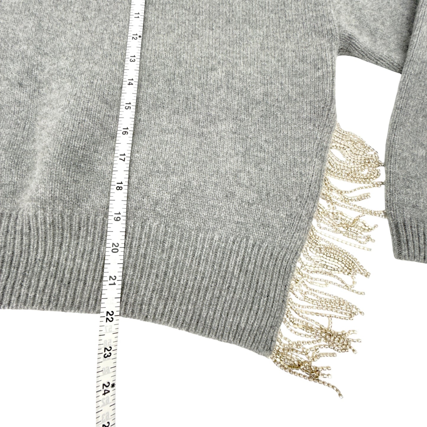 CINQ a SEPT Lilliana Embellished Knit Sweater M