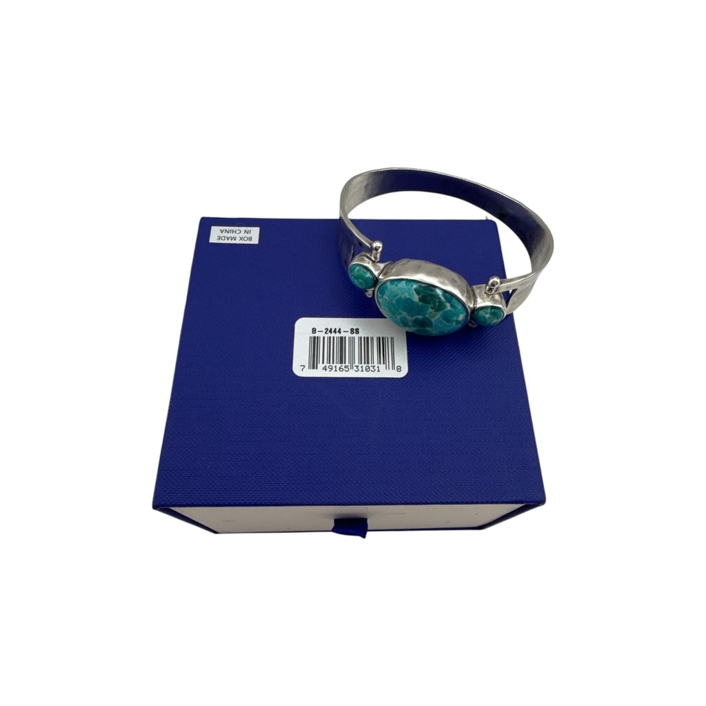 SILPADA El Rio Sterling Silver Turquoise Bangle Bracelet