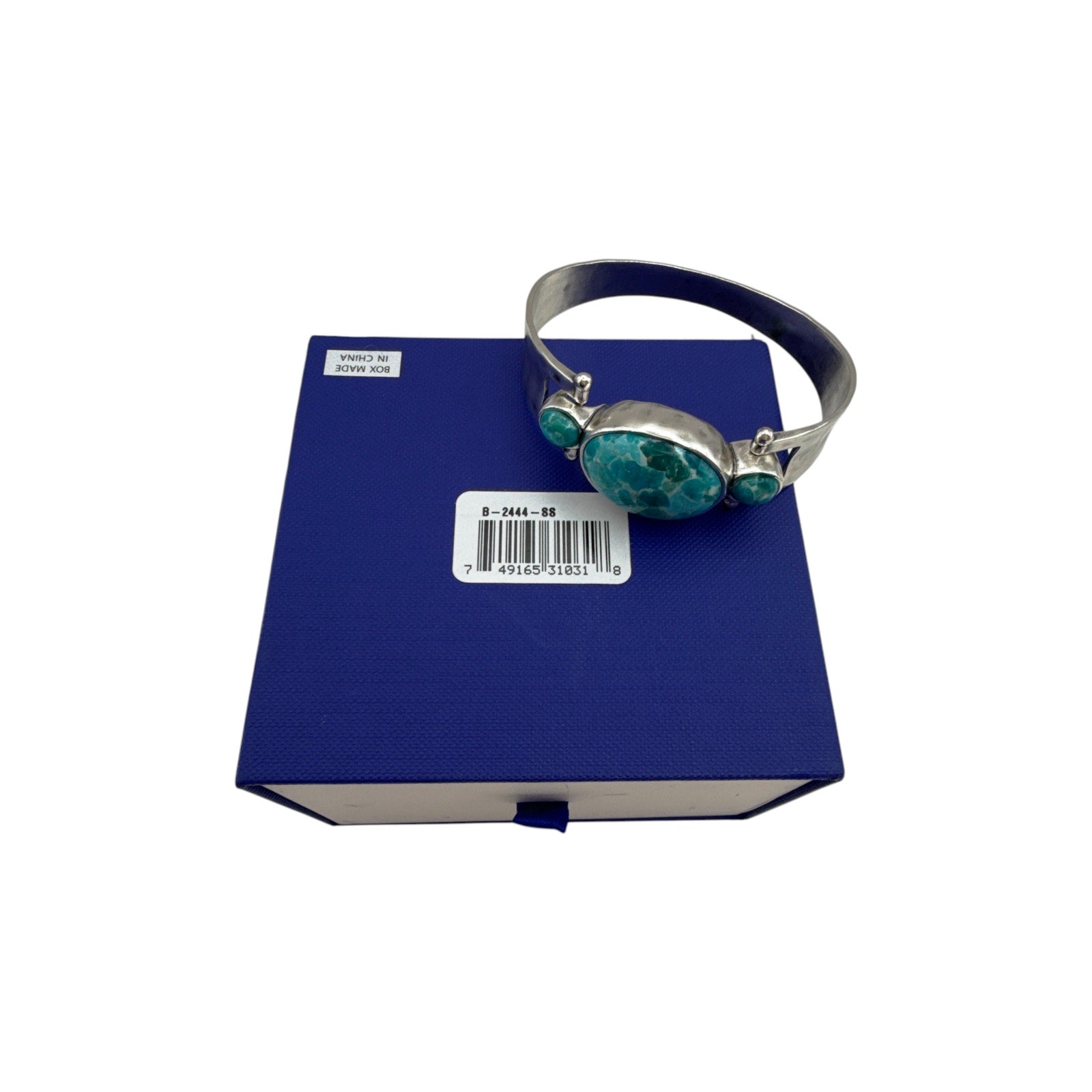 SILPADA El Rio Sterling Silver Turquoise Bangle Bracelet