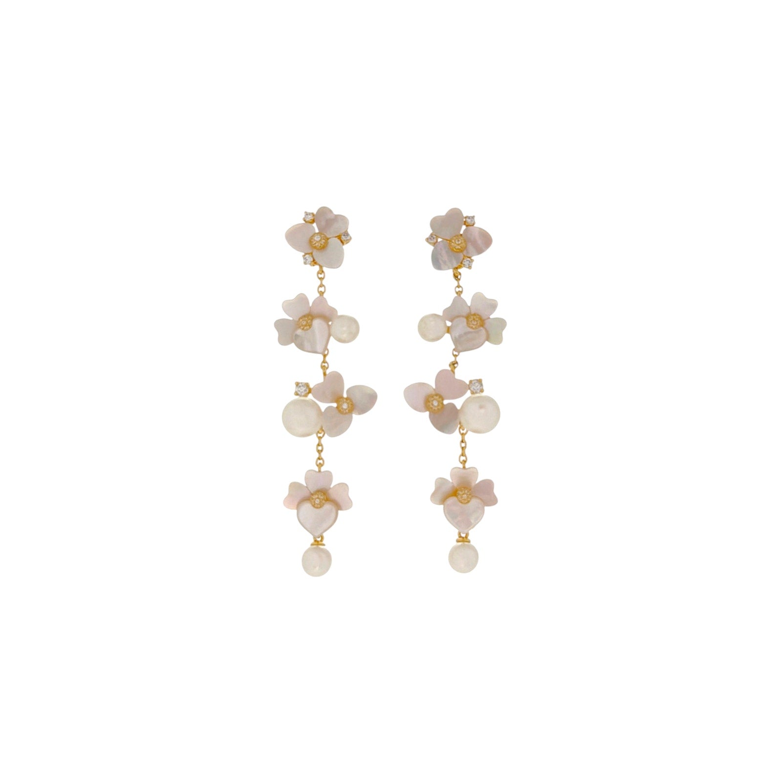 KATE SPADE New York Precious Pansy Statement Linear Earrings Kate Spade New York
