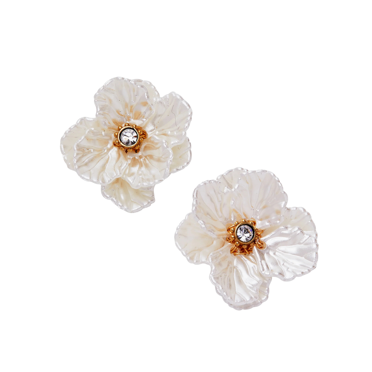 ALEX+ANI New York Botanical Garden Poppy Statement Earrings