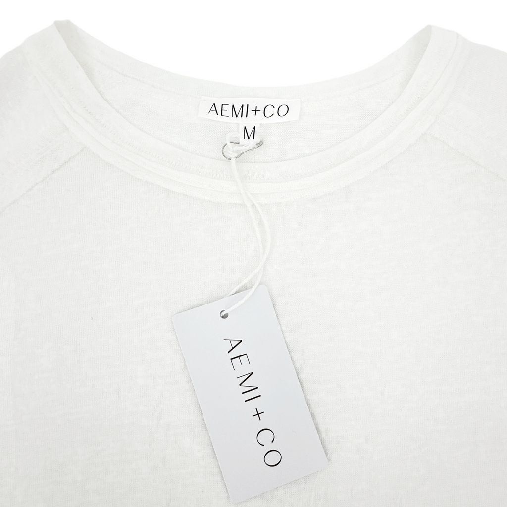 AEMI + CO Junie Tee White Size M AEMI+CO