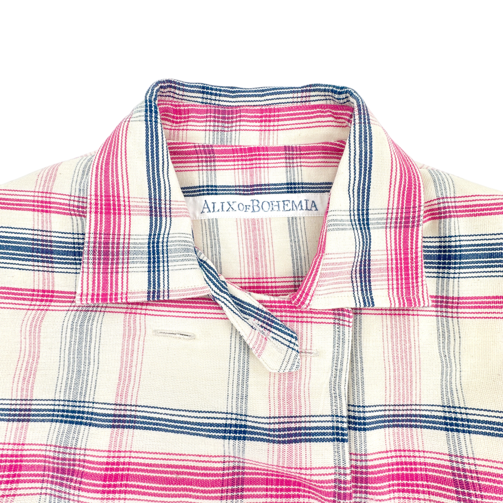 ALIX of BOHEMIA Domino Woven Plaid Jacket M Alix of Bohemia