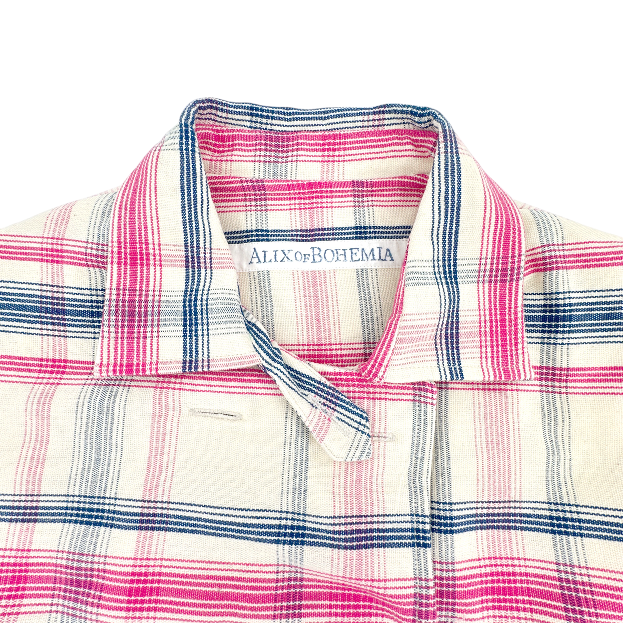 ALIX of BOHEMIA Domino Woven Plaid Jacket M Alix of Bohemia