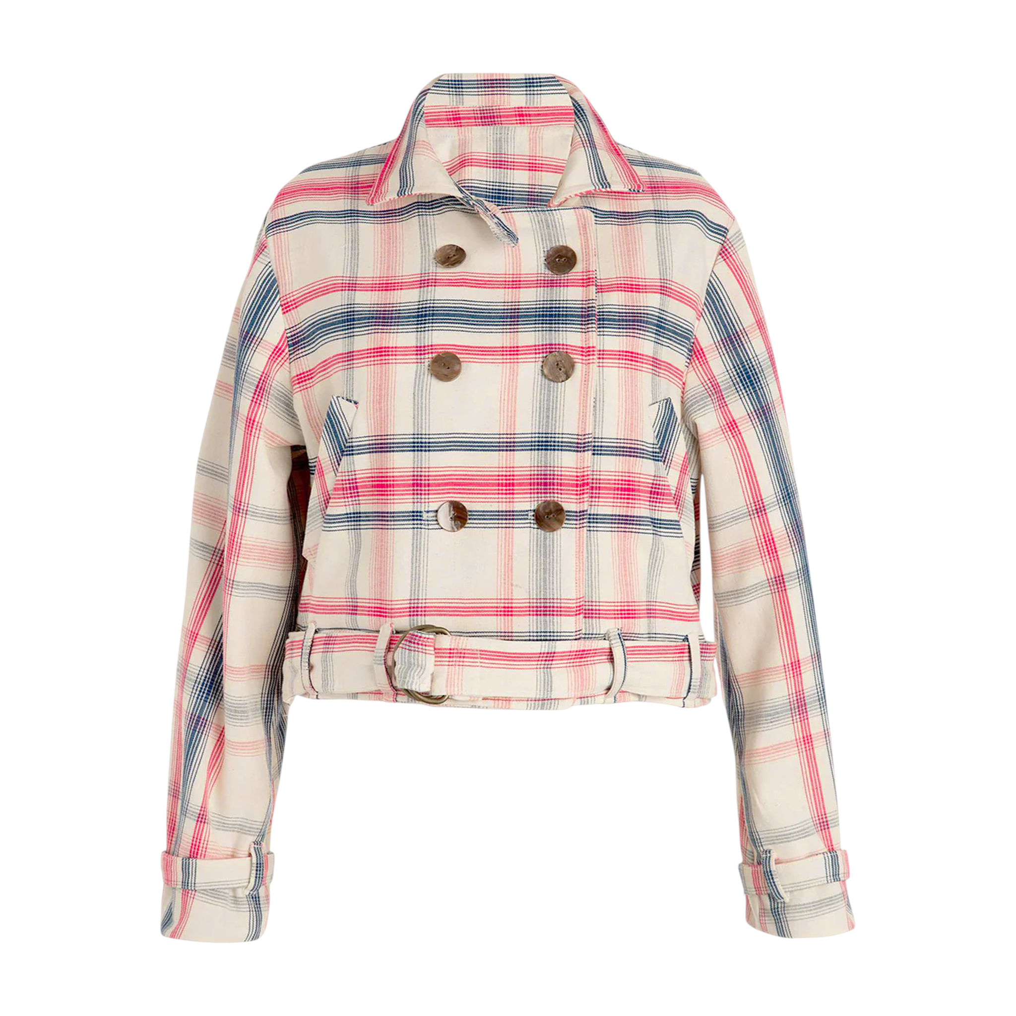 ALIX of BOHEMIA Domino Woven Plaid Jacket M Alix of Bohemia