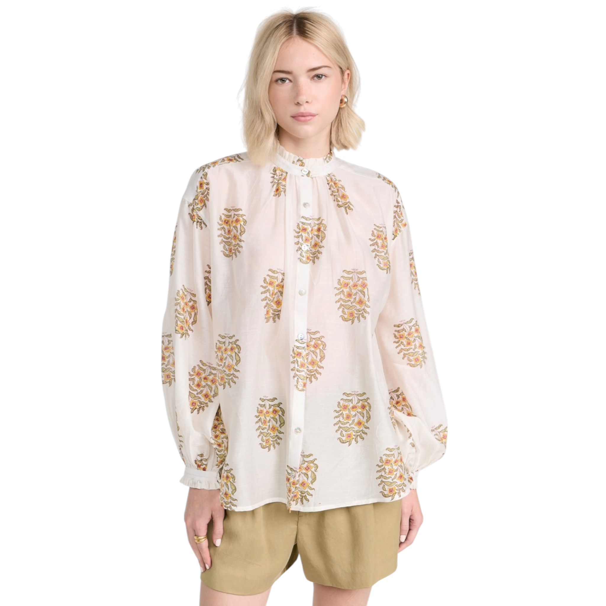 ALIX of BOHEMIA Poet Buttercup Blouse S Alix of Bohemia