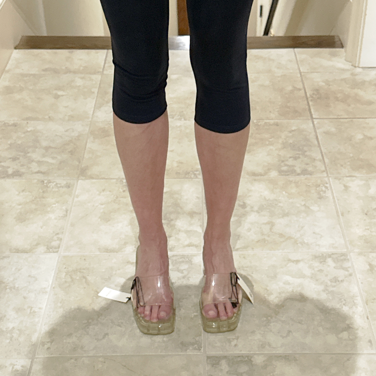 GUCCI Rubber Slide Sandal Transparent 37