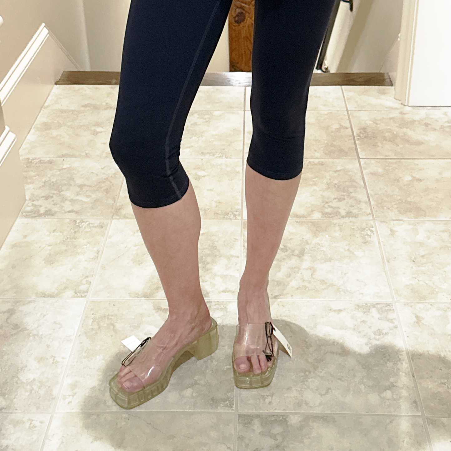 GUCCI Rubber Slide Sandal Transparent 37