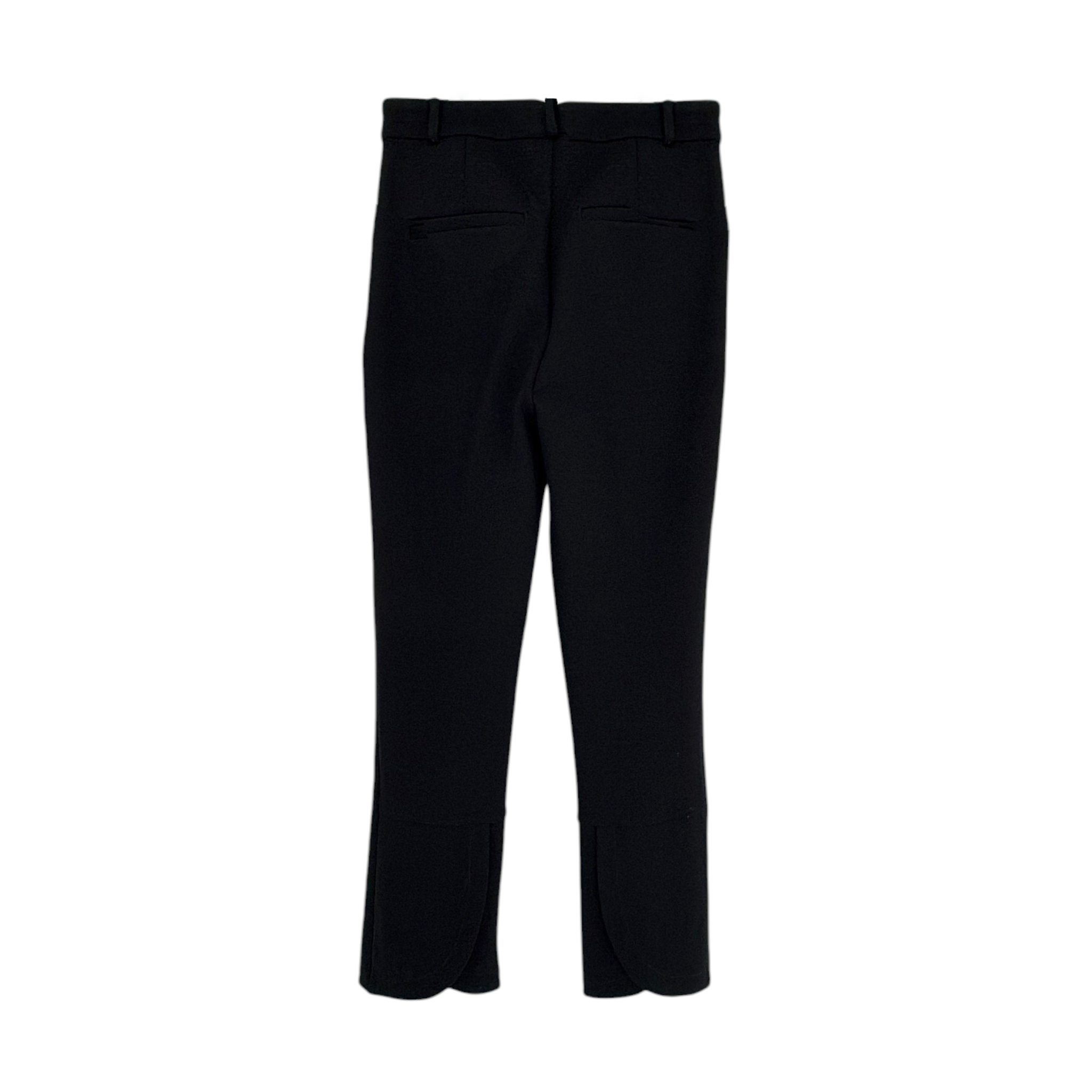 ANTHROPOLOGIE The Essential Collection Slim Tulip Hem Pant in Black 0