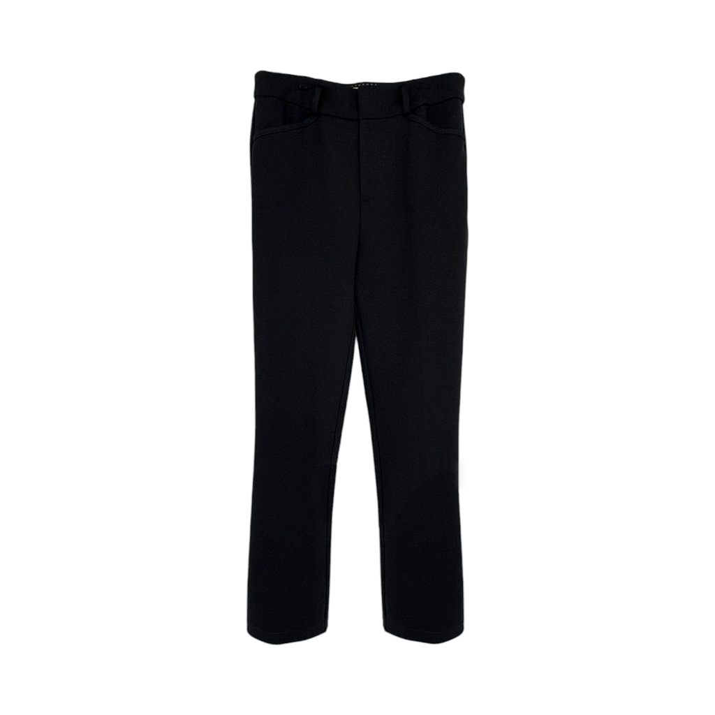 ANTHROPOLOGIE The Essential Collection Slim Tulip Hem Pant in Black 0