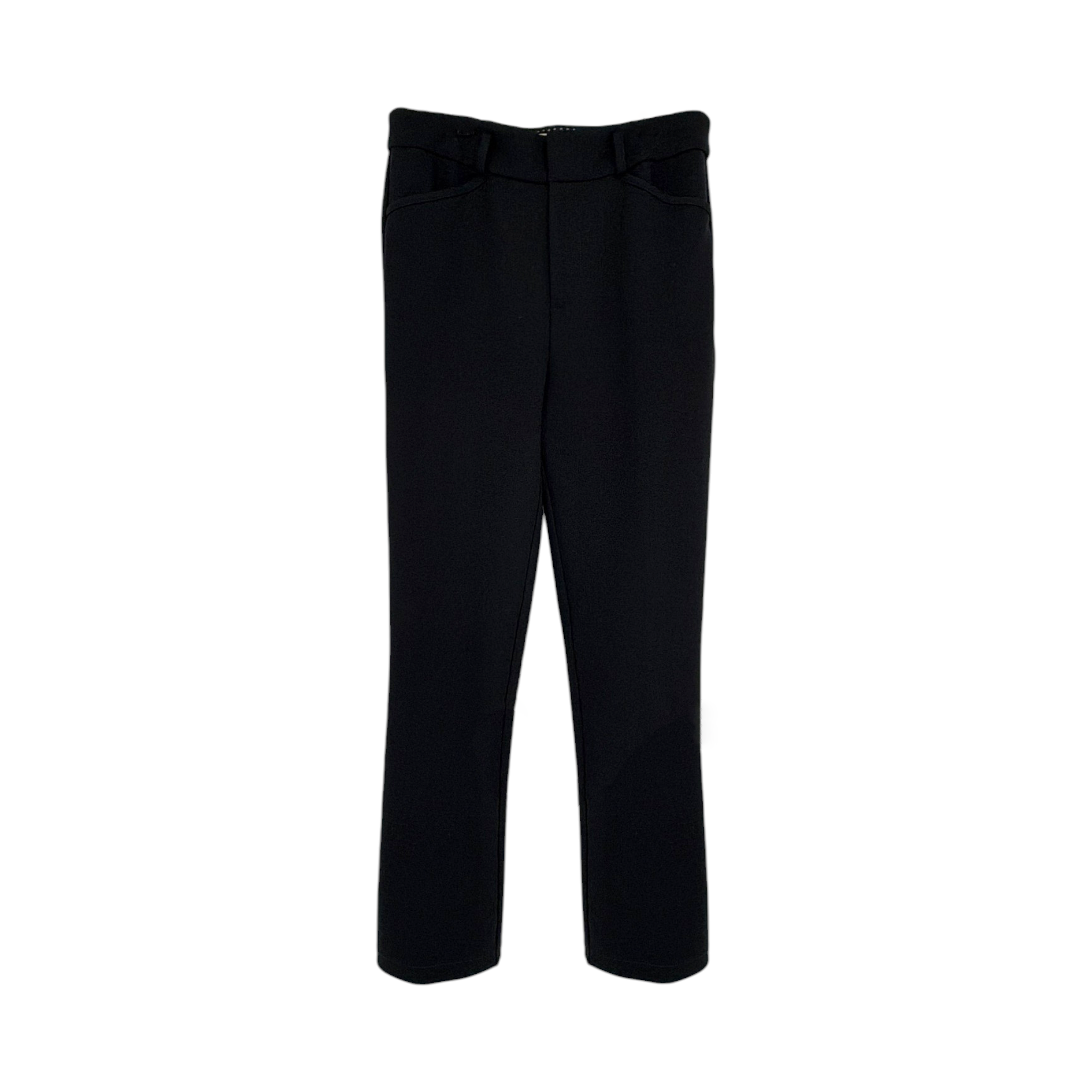 ANTHROPOLOGIE The Essential Collection Slim Tulip Hem Pant in Black 0