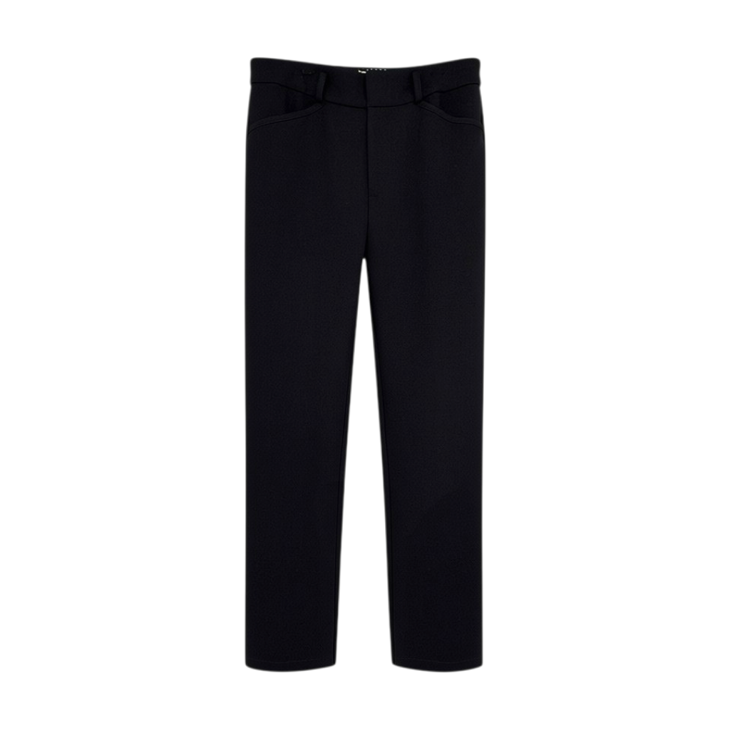 ANTHROPOLOGIE The Essential Collection Slim Tulip Hem Pant in Black 0
