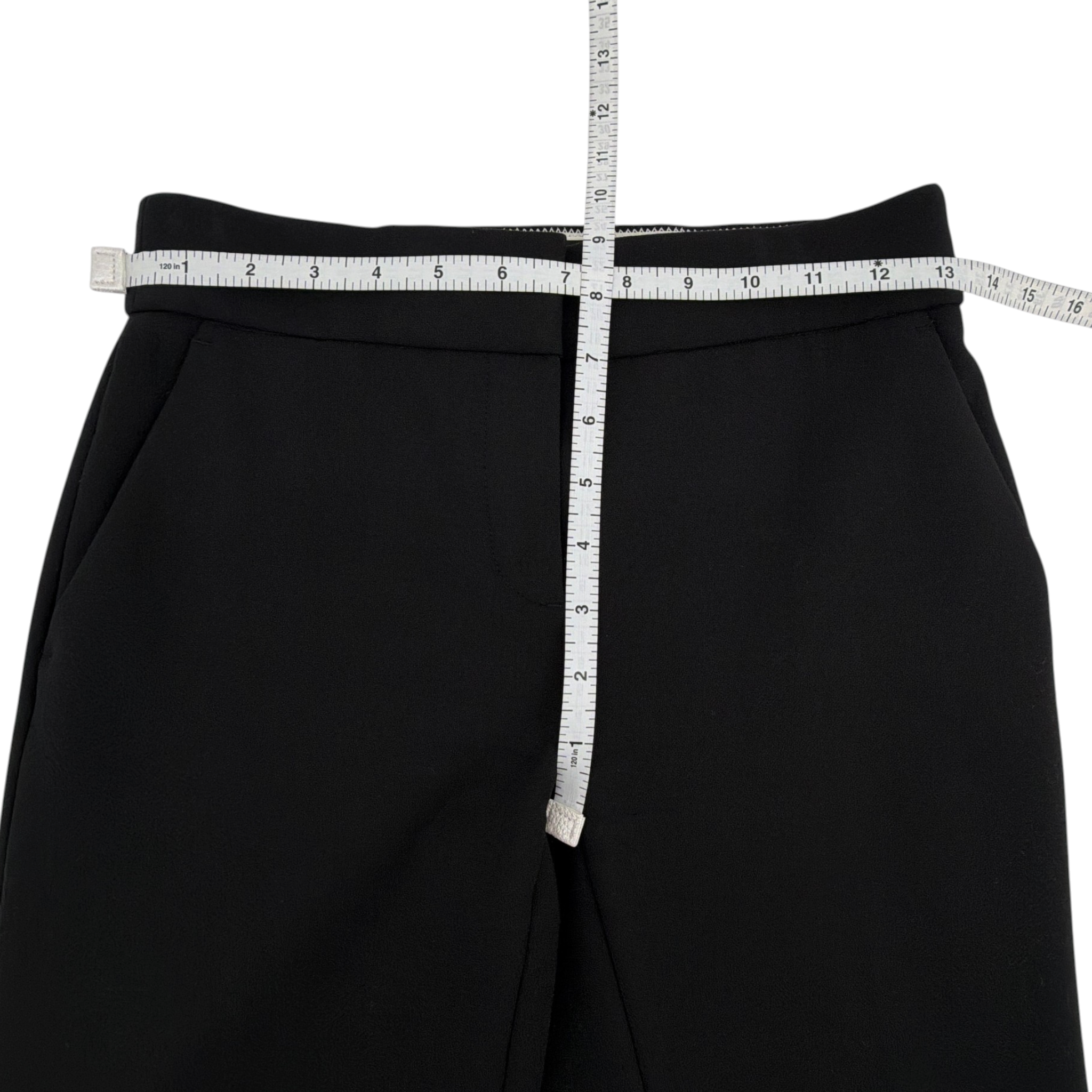 ANTHROPOLOGIE The Essential Collection Slim Tulip Hem Pant in Black 0