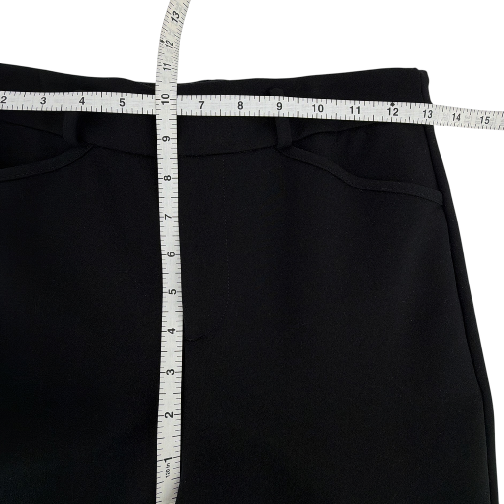 ANTHROPOLOGIE The Essential Collection Slim Tulip Hem Pant in Black 0